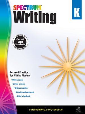 cover image of Spectrum Writing, Grade K